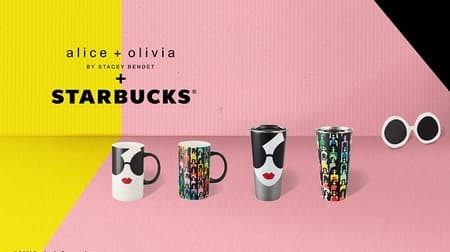 Starbucks x alice + olivia collaboration "stainless steel tumbler alice + olivia stacy face" "stainless steel tumbler alice + olivia rainbow" "mag alice + olivia stacy face" "mag alice + olivia rainbow"