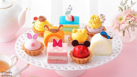 Ginza Cozy Corner "Petit Gateau Collection [Disney] (9 pieces)" Assortment of petit cakes such as Mickey, Winnie the Pooh, and Rapunzel