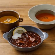 「utsuwa no trio」Soup Stock Tokyoとyumiko iihoshi porcelainが作ったスープ用食器「Po（ポー）」「Que（クー）」「Rou（ルー）」とセット「Trio（トリオ）」