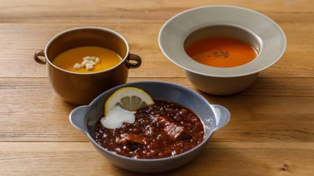 「utsuwa no trio」Soup Stock Tokyoとyumiko iihoshi porcelainが作ったスープ用食器「Po（ポー）」「Que（クー）」「Rou（ルー）」とセット「Trio（トリオ）」