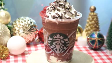 [Tasting] Starbucks new frappe "Chocolate Strawberry Festive Frappuccino" Harmony of strawberry pulp sauce and chocolate! "Chocolate Strawberry Festive Mocha"