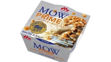 "MOW PRIME butter cookie & cream cheese-only now rich tailoring-" Cheese ice cream with plenty of butter cookie topping!