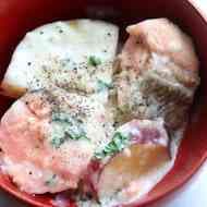 「鮭とさつまいものクリーム煮」レシピ！フライパンひとつで簡単 とろみあるクリームシチュー風