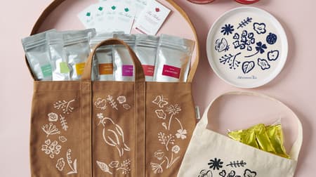 Afternoon Tea Tea Room "New Year's Bag Off-White" "New Year's Bag Brown" Izumi Shiokawa Limited Illustration! With tea bags and cookies