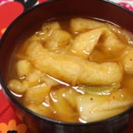 【レシピ】「キムチのチゲ風味噌汁」ほくっとジャガイモにキムチの旨み！ごま油の風味が食欲そそる