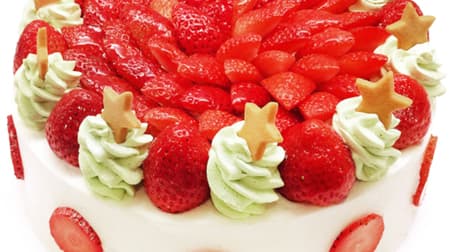 カフェコムサ「いちごのショートケーキ」「いちごとマンゴーのケーキ」「いちごモンブラン」など クリスマス限定デザイン！