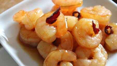 "Spicy stir-fried shrimp" recipe! "Kinpira" style with mirin and soy sauce.
