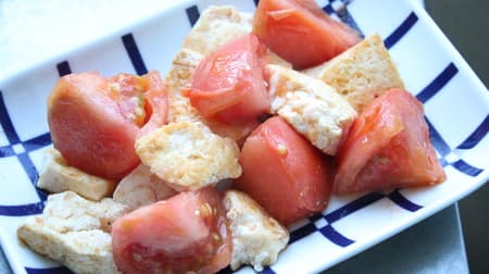 "Stir-fried tomato and tofu with salt" recipe! Salt and pepper bring out the sweet and sour taste of tomatoes and the richness of tofu.