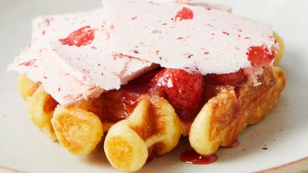 Spring menu such as Blue Bottle Coffee "Waffle Plate Strawberry Butter Cream [Tangentes Supervision]"!