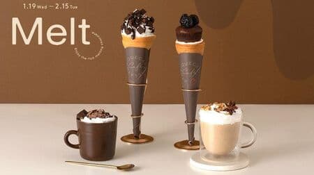 Gelato Pique Cafe "Fondant Chocolat Crepe" "Raw Chocolate Crepe" "Hot Chocolate Chai" "Hot Dark Chocolate"