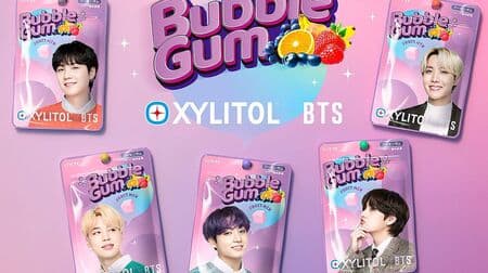 Lotte "Xylitol x BTS Bubble Gum [Fruit Mix]" BTS members' smiles stand out in 8 different designs!