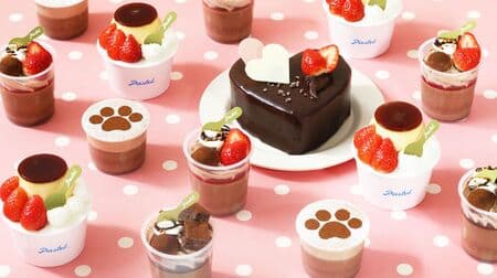 Pastel "Chocolate-Berry Pudding", "Chocolate-Brownie Pudding", "Nyamelaka Chocolate Pudding", etc. Valentine's Day Products Summary!