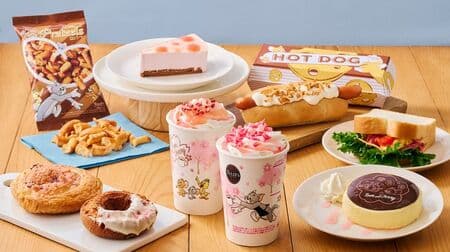 Tully's "Tom & Jerry Cherry Blossom Dancing Strawberry Cafe Latte," "Tom & Jerry & TEA Cherry Blossom Scented Peach Tea Ole," and Other Third Collaboration Drinks and Foods