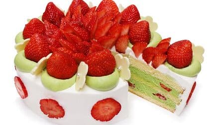 Cafe Comsa "Amaou Fair" "Strawberry "Amaou" Cake", "Strawberry "Amaou" and Yame Matcha Cream Shortcake", "Amaou Milk".