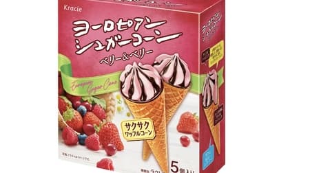 European Sugar Cone Berries & Berries" Rich Mixed Berry Ice Cream! European Waffle Sandwich" is also available!
