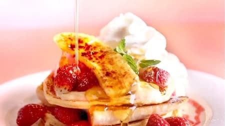 Kua Aina "Strawberry and Banana Brulee Pancakes" - a new version of the popular Brulee Pancakes!