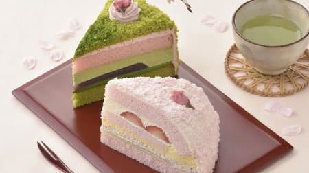 「さくらのケーキ」「抹茶とさくらのケーキ」銀座コージーコーナーから うららかな春をテーマにしたケーキ