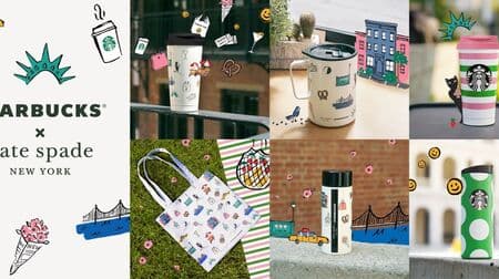 Starbucks x Kate Spade New York Collection Collaboration Vol. 2! Stainless steel tumblers and tote bags