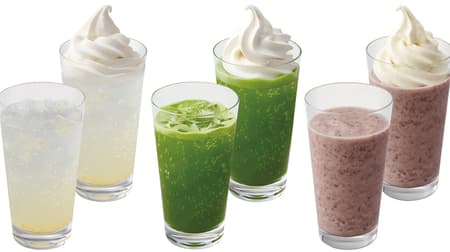 Nana's Green Tea "Lemon Soda with Grains", "Azuki Frozen" and other spring/summer grand menu items
