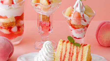 BIKKURI DONKEY "Peach Dessert Fair" "Jocchi Parfait (Peach)" "Summer Snow Peach Parfait