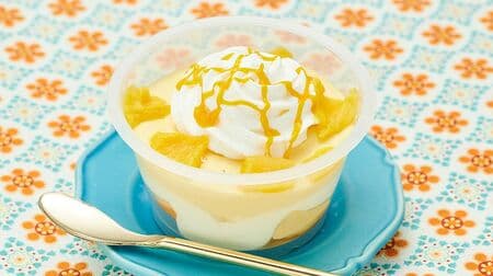 LAWSON STORE100 "Maritozzo Caramel Flavored Whip", "Mango Trifle", "Duckwars Rum Flavored Cream" and other new products summary