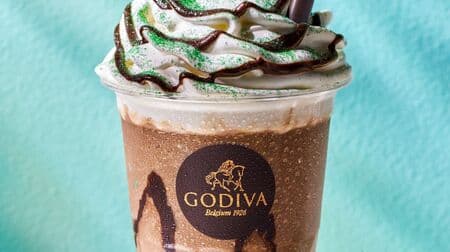 Godiva "Chocolixer Choco Mint" Refreshing chocolate drink! Green silver foil powder topping