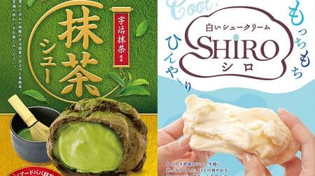 Beard Papa "Matcha Puff" Authentic taste of Uji green tea! White Cream Puff "SHIRO" with Fromage Cream