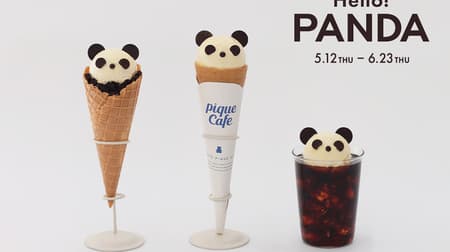Panda Crepe" and "Panda Gelato" from gelato pique cafe.