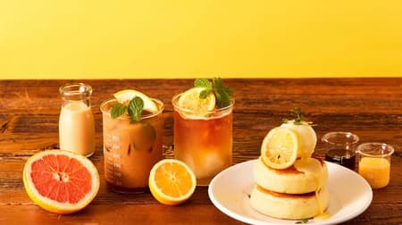 Lemon Curd Hotcakes, Fruit Tea Glut, Frozen Lemonade Tea from Roasted COFFEE LABORATORY