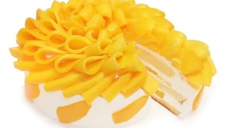 カフェコムサ「宮崎県産『完熟マンゴー』のショートケーキ」とろけるような舌ざわりで濃厚な甘み
