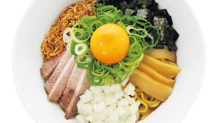 Kairikiya "Aburasoba" - Chewy special thick noodles with thick soy sauce sauce and 7 kinds of ingredients such as onions, bamboo shoots, and pork!