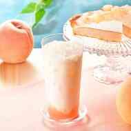 カフェ・ド・クリエ「白桃とろけるラッシー」ヨーグルト・牛乳・白桃果汁のドリンク！「パスタ 駿河湾産しらすの和風仕立て」も