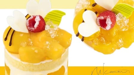 TOKYO Tulip Rose "Mango and Honeybee" New summer cake is a cute honeybee playing in a mellow mango garden
