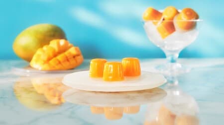 Mango Jelly in a Bite from Euheim - Rich sweetness and refreshing sourness fill your mouth!