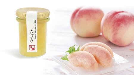 High-grade fresh bread specialty store Nogami "Yamagata Prefecture white peach jam" moderately sweet, refreshing taste! Melt-in-your-mouth peach pulpiness