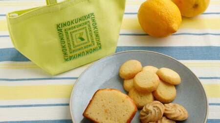 KINOKUNIYA Lemon Sweets Bag" Set includes Setouchi Lemon Pound Cake, Salted Lemon Cookies, and Special Black Tea Cookies!