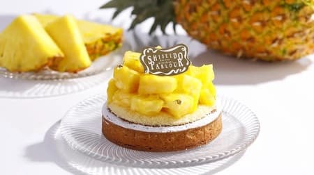 Pineapple Tart" - Exclusive to the Shiseido Parlor Ginza flagship store - a slightly extravagant tart with an abundance of pineapple