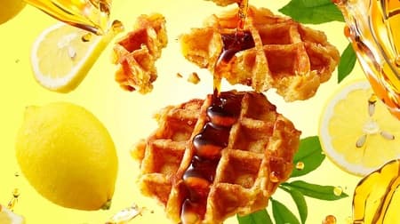 Maple Waffle Setouchi Lemon" from Maple Diner by the Maplemania, with the freshness of lemon and mellow maple flavor.