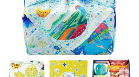 Ryugetsu "Summer Knot" "Otarte" "Otaru Glass Joule" "Anbata-san" and other assortments! Special furoshiki (wrapping cloth) included!