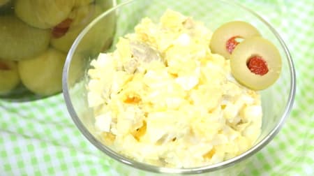 【レシピ】大人おつまみ「オリーブ卵サラダ」お酒のつまみやサンドイッチの具にも！簡単オリーブレシピ