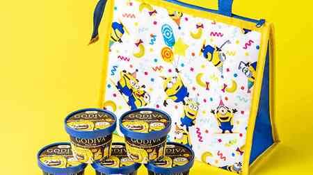 Godiva Cup Ice Cream "Chocolate Banana" Minion Collaboration! Minion Cooling Bag Included" set is also available!