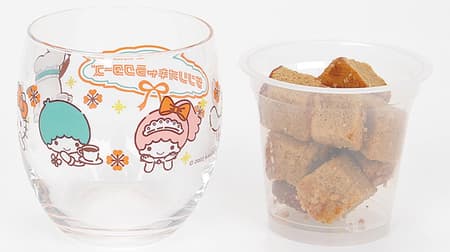 Ministop "Sanrio Characters Tea Brownie" and "Sanrio Characters Chocolate Brownie" with Sanrio Characters glasses!