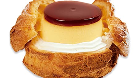Fujiya's new cakes "Oven-baked Pudding Mountain Cream Puff" and "Hokkaido Raiden Melon Parfait".