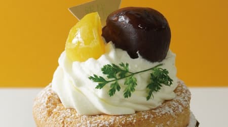 Ginza Sembikiya "Chestnut Pudding" and "Chestnut Chiffon Cake" with "Rihira Chestnuts" boiled in astringent skin and nectar!
