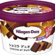 ハーゲンダッツ新作 ミニカップ「ショコラ デュオ」ミルクとビター 2つのチョコアイス楽しめる！