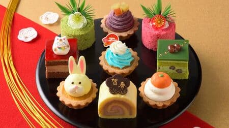 Ginza Cosy Corner "Sweets Osechi" - Petit Cake Assortment with New Year's Motif! Reservations accepted at stores