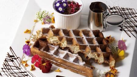 GODIVA cafe AEON LakeTown mori" opened on December 8, offering the first new menu item "Brussels Waffle" at Godiva Cafe.