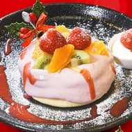 高倉町珈琲「いちごクリームのリコッタパンケーキ」クリスマス時期だけのパンケーキ！テイクアウトOK
