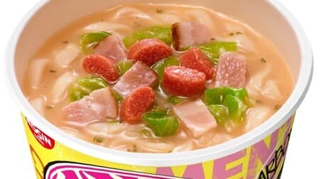 New Donbei "Nissin Donbei Meida Cheese Carbonara Udon" - thick and rich soup with mentaiko!