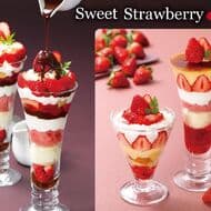ロイヤルホスト “苺～Sweet Strawberry 1st season～”「苺のブリュレパフェ」「ストロベリー＆ホットファッジ」など